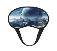 Fantasy Earth Eye Mask for Sleeping Soft Satin Sleep Shade Cover Blindfold with Elastic Strap Travel Nap Blackout Eye Shade Cover for Women Men