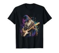 Fantasy Electric Guitar Wizard Vintage Magical Rock T-Shirt