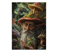 Fantasy Elf Dragon Mushroom 1000 Pieces Mini Jigsaw Puzzle for Adults | 70x50cm Cardboard Home Decor Durable Structure Birthday Gift Mind Relaxation