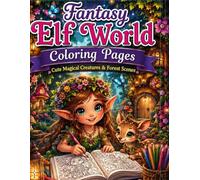 Fantasy Elf World Coloring Pages