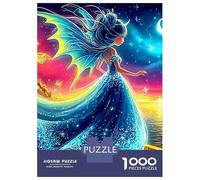 Fantasy Fairy 1000 Pc Cardboard DIY Dancer in Nebula Jigsaw, Concentration Training Teens, Stress Relief, Vibrant Colours & After-School Fun 70x50cm/1000pcs