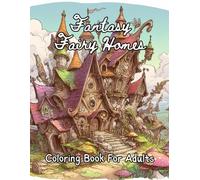 Fantasy Fairy Homes Coloring Book For Adults: Magical fairies coloring book for Relaxation and Mindfulness