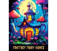 Fantasy Fairy Homes Coloring book for Adults: Magical Fairy Homes featuring whimsical designs with black line and grayscale images designed for relaxation & stress relief