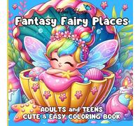 Fantasy Fairy Places: Cute and Easy Coloring Book for Adults and Teens Featuring Fairy Interior Houses Shaped Like Objects, Fruits, and Shells with ... Fairyland Coloring Books Collection)