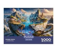 Fantasy Fairy Realm in A Cup Jigsaw Puzzles Puzzles for Adults Kids. 1000 Piece Impossible Challenge Toy Home Decoration for Gifts 52x38cm/1000pcs