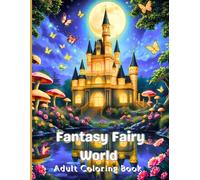 Fantasy Fairy World: Fairytale Designs of Enchanting Fairies, Magical Houses, and Fantasy Castles for Mindfulness and Relaxation for Adults