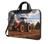 Fantasy Farm Tractor Laptop Bag Shockproof Computer Carrying Case with Shoulder Strap Messenger Shoulder Bag Briefcase 14 inch
