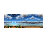 Fantasy Farm Tractor Mouse Pad 12x31.5in Large Desk Throw