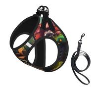Fantasy Farm Tractor print Dog Harness, 2X Buckle,Dog Vest,No Pulling Front Leash Clip,for Small Medium Dogs