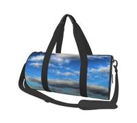 Fantasy Farm Tractor Print Round Duffel Bag, Canvas Overnight Travel Tote Bag, Waterproof and Tear-Resistant.Foldable Weekend Travel Bag