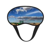 Fantasy Farm Tractor Print Sleep Eye Mask Light Blocking Soft and Comfortable Night Eye Blinder for Women Men for Sleeping Travel Night Shift