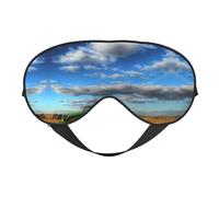 Fantasy Farm Tractor Print Soft Eye Mask – Elastic Nighttime Shade, Light-Proof Blindfolds for Plane, Yoga, Travel