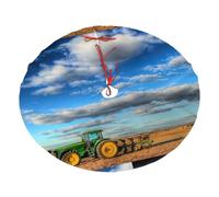 Fantasy Farm Tractor Printing Christmas Tree Skirt,Winter Xmas Trees Mat Fashion Style For Home Holiday Party Decorations