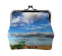 Fantasy Farm Tractor Printing Small Coin Purse, Lightweight Travel Wallet for Sightseeing Tours and Shopping Sprees