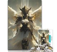 Fantasy Female Warrior Puzzles for Adults 1000 Pieces,Stress Reliever Staycation Kill Time with Matching Poster And Trivia Sheet 38x26cm