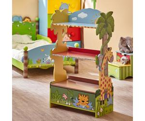 Fantasy Fields By Teamson Kids Large Sunny Safari Kids Bookshelf Bookcase Toy Organiser Storage With Drawers W-8268A