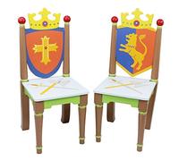 Fantasy Fields Childrens Knights & Dragons Kids Wooden Chair Set TD-11837A2