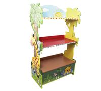 Fantasy Fields Sunny Safari Kids 3-Tier Bookshelf & Drawer, Multi