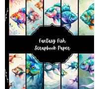 Fantasy Fish Scrapbook Paper, Sea Creatures Junk Journal Paper, Ocean Animals Decorative Paper, DIY Projects, Origami, Collage Sheets, Decoupage Paper, 10 Designs, Double Sided