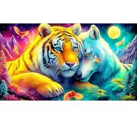 Fantasy-Fish-Under-Moonlight 1000 Piece Jigsaw Puzzle for Adults - Recycled Cardboard Decoration 38x52cm/1000pcs