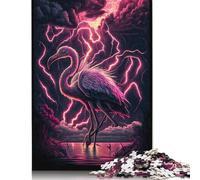 Fantasy Flamingo Puzzle Relax Challenge Toy Paper Rectangular Jigsaw Puzzle for Boy Or Girl 1000pcs (75x50cm)