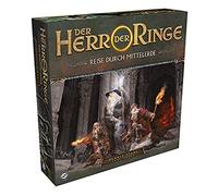 Fantasy Flight Games, The Lord of the Rings: Journey through Middle-earth - Dark Paths, Expansion, Expert Game, Dungeon Crawler, 1-5 Players, Ages 14+, 60+ Minutes, German