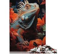Fantasy Floral Tiger Puzzle 500 Piece Adult Jigsaw Puzzle Puzzle for Adults Jigsaw Puzzles for Adults 500pcs (52x38cm)