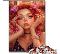 Fantasy Flower Girl Jigsaw Puzzles for Adults 1000 Jigsaws, for Age 14 Years And over Stress Relief Christmas Game Presents for Women (26x38cm)