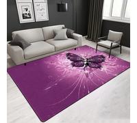 Fantasy Flowers And Butterflies 3D Printed Floor Mats Non-Slip Doormat Carpet Printing Rugs For Living Room, Bedroom, Kitchen, Bathroom 50 X 80 Cm - Polyester Soft Touch Easy Clean With R -34370901298