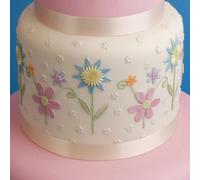 Fantasy Flowers Patchwork Cutter Cake Decorating Sugarcraft