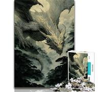 Fantasy Flying Dragon 1000 Piece Jigsaw Puzzles for Adults,Stress Reliever Difficult Challenge Deal As Gifts for The Whole Family (50x75cm)