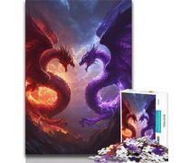 Fantasy Flying Dragon Jigsaw Puzzles for Adults 1000 Jigsaws,Challenging Game Gifts for Is Ideal As A Gift for The Whole Family (50x75cm)