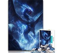 Fantasy Flying Dragon Jigsaw Puzzles for Teenagers 1000,Toys Educational Games Stress Relieving Suitable for Desktop Decoration (38x26cm)