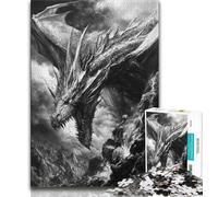 Fantasy Flying Dragon JigsawPuzzle 1000 Pieces for Adults,Decompressing Intellectual Educational Toy Birthday Present,Gifts,Wall Art (50x75cm)
