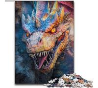 Fantasy Flying Dragon JigsawPuzzle 1000 Pieces for Teenagers, Challenging Game Gifts for Is Ideal As A Gift for The Whole Family (26x38cm)