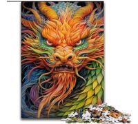 Fantasy Flying Dragon Puzzles 1000 Pieces for Teenagers, Educational Games DIY Toys with Matching Poster And Trivia Sheet for Age 14+ (26x38cm)
