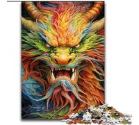 Fantasy Flying Dragon Puzzles 1000 Pieces for Teenagers, Help The Brain Exercise Addictive Toys to Cultivate Patience Unique Challenge Game (50x75cm)
