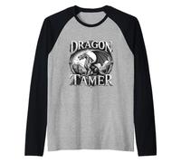 Fantasy Flying Monster Dragon Tamers Raglan Baseball Tee
