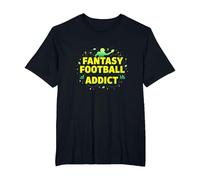 Fantasy Football Addict: Sports Enthusiast's Dream T-Shirt, Men's Big and Tall, Black, 5X Tall