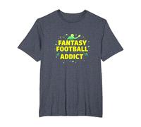 Fantasy Football Addict: Sports Enthusiast's Dream T-Shirt, Men's Big and Tall, Heather Blue, 5X Tall