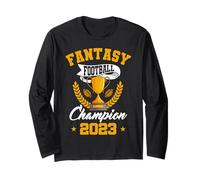 Fantasy Football Champion 2023 Golden Trophy Long Sleeve T-Shirt