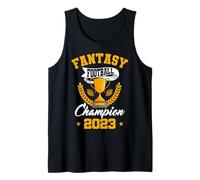 Fantasy Football Champion 2023 Golden Trophy Tank Top