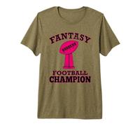 Fantasy Football Champion & Goddess Champ Trophy Winner Pink Premium T-Shirt