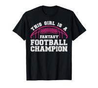 Fantasy Football Champion Player Touchdown Sport Fall Season T-Shirt