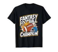 Fantasy Football Champion Value Graphic T-Shirt, Men, Black, M