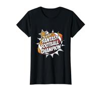 Fantasy Football Champion Value Graphic T-Shirt, Women, Black, XS