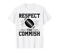 Fantasy Football Commissioner Respect The Commish T-Shirt