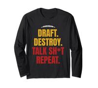 Fantasy Football Draft Season Trash Talk Champion Long Sleeve T-Shirt