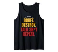 Fantasy Football Draft Season Trash Talk Champion Tank Top