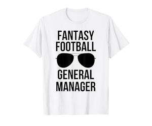 Fantasy Football general manager funny glasses FFL draft T-Shirt